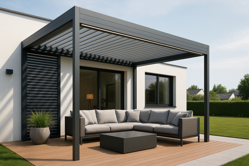 Installer une pergola bioclimatique aluminium motorisée avec lames orientables à Pertuis et alentours