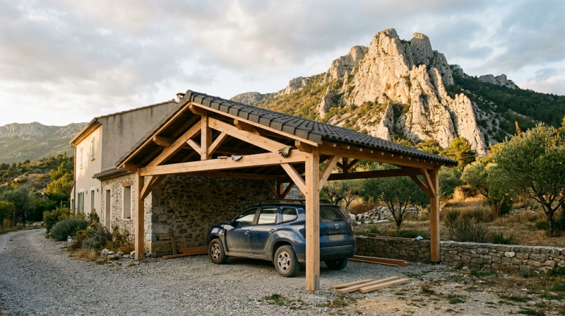 carport ou abris de voiture sisteron 